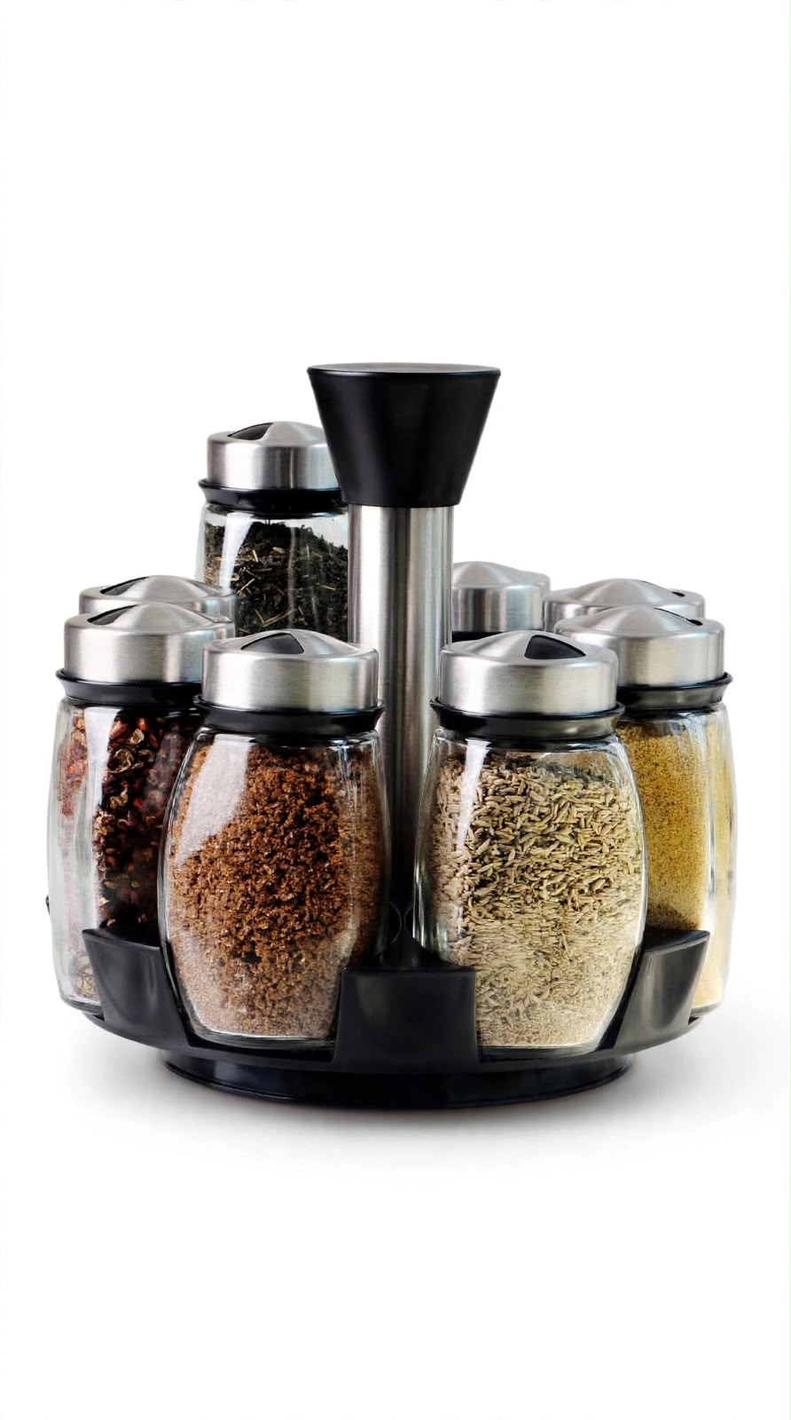 Handy Home 360° rotating spice tower with 6 glass jars - photo 5